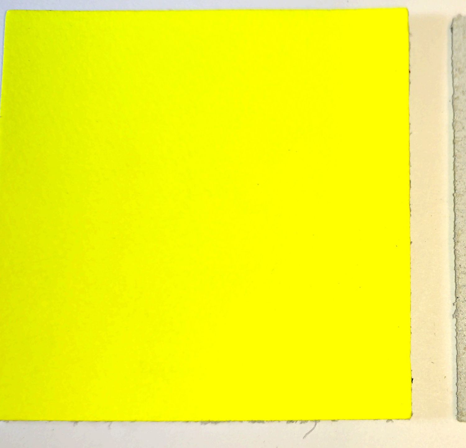 Leather Squares - 60mm x 60mm - Various Colours (Fluorescent Yellow, 1)